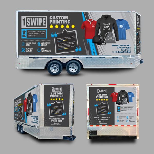 Create Professional And Modern Looking Partial Vehicle Wrap For Sign