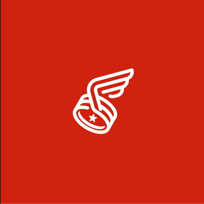 sports car emblem with wings