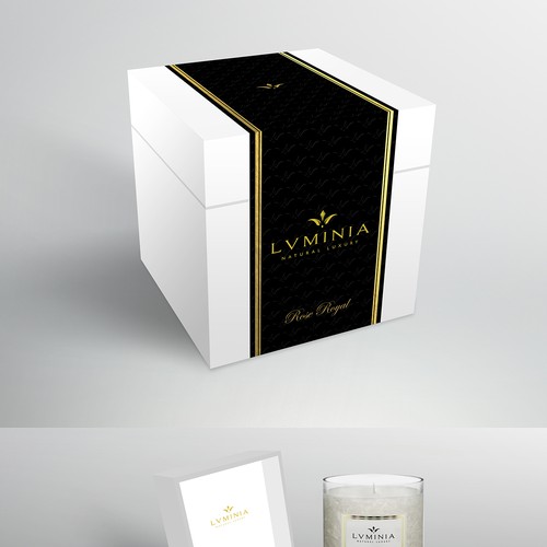 Clean Elegant Luxury Candle Box Simple Sophisticated Other