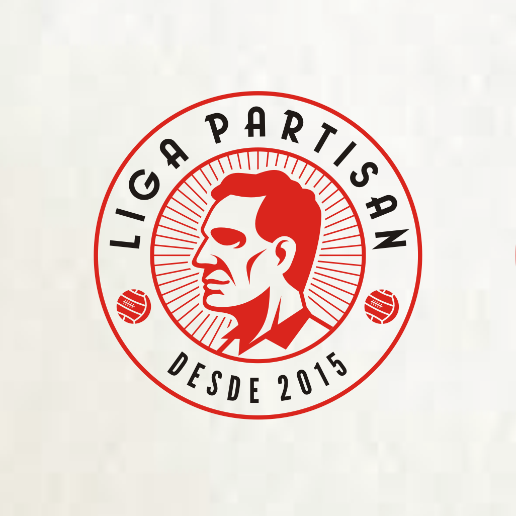 Create a logo for the new world of football: Liga Partisan