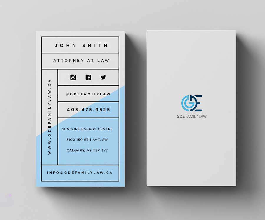 Modern business card design
