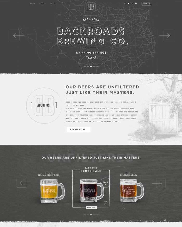 brewery website design