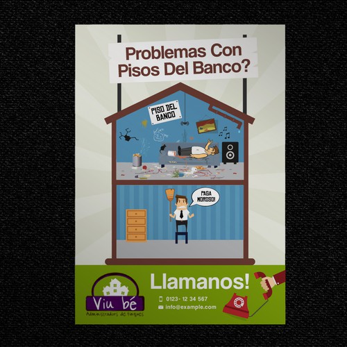 Dise O De Flyer Publicitario Para Administraci N De Fincas Concurso