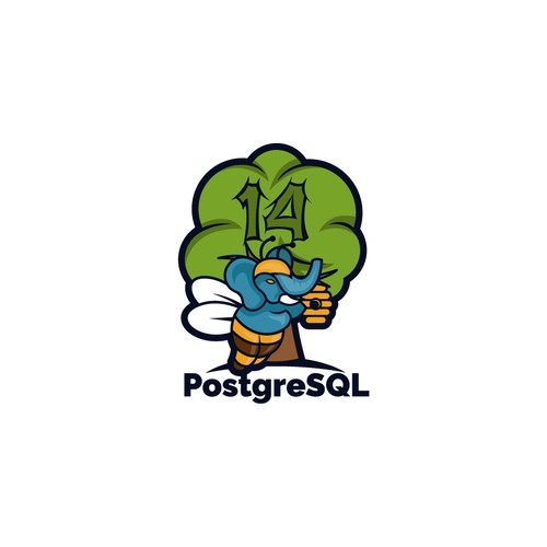 PostgreSQL 14 Release Artwork Design by Atank