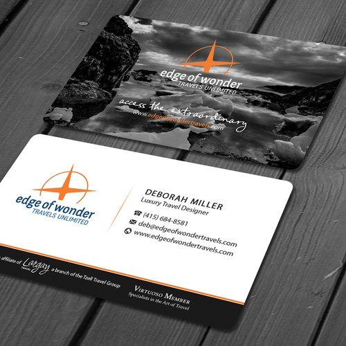 Create a card that exudes the awesomeness of luxury adventure travel Design by deviserpark