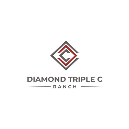 Diseño de Diamond Triple C Ranch Logo de Jeck ID