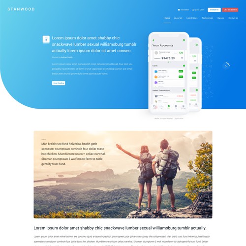 Web page design contest entry by WebBox