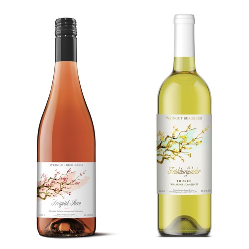 "Winery "Weingut Burgberg" needs a new modern top no. 1 powerful label" winning Product label
