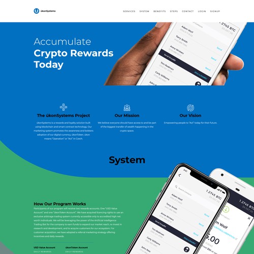 Web page design contest entry by iva
