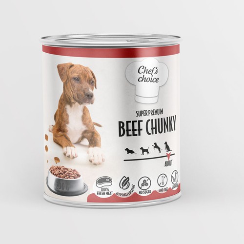 Design a super premium pet food packaging! Design by Budour A.