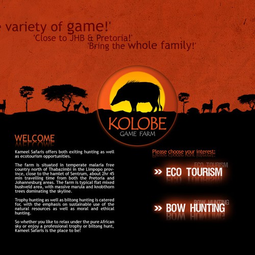 Look and feel for game farm, Web page design contest