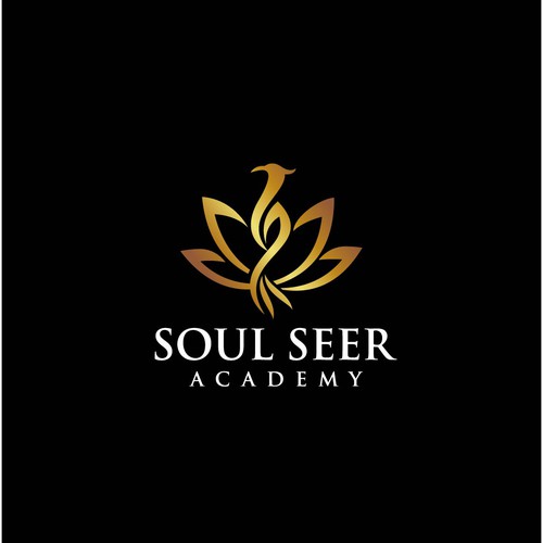 Streamlined ‘iconic’ logo for a spiritual development academy. Design by Schöpfer