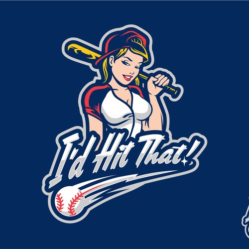 Fun and Sexy Softball Logo Design por -RZA-