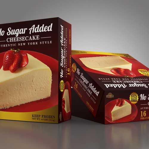 Diseño de Gourmet Cheesecake Package Design (No Sugar Added)
 de syakuro