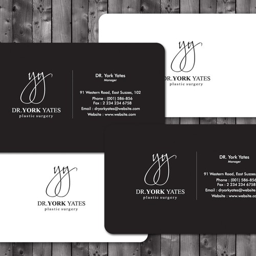 Dr. York Yates Plastic Surgery - business card Design by LaTovan