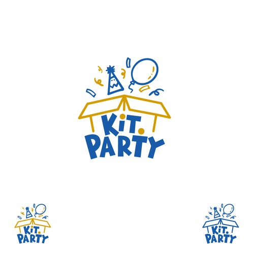 Design a fun logo for a businees offering a party in a box! Design by yulianzone