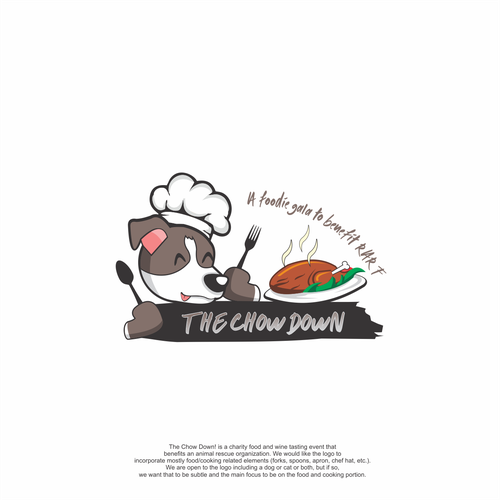 Food competition logo needed for charity even supporting animal rescue! Réalisé par asmui11