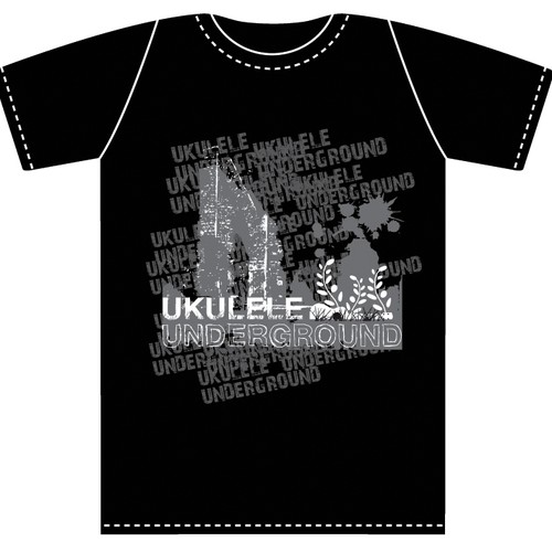 T-Shirt Design for the New Generation of Ukulele Players Diseño de Muhaz