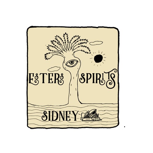 New Australian Craft Distilling Logo and Label for booze company Ester Distilling Design by Windmill Designer™