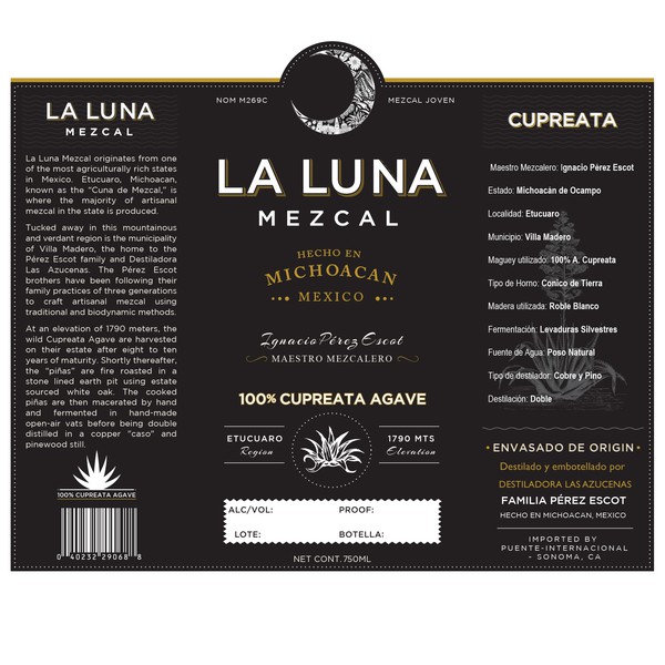 1 to 1 project to design a Mezcal label