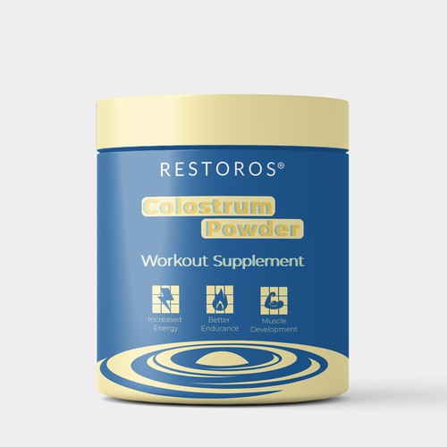 NEW Restoros Supplement Label with Additional Opportunity for Winner (BLIND + GUARANTEED CONTEST) Design by Josua carlos