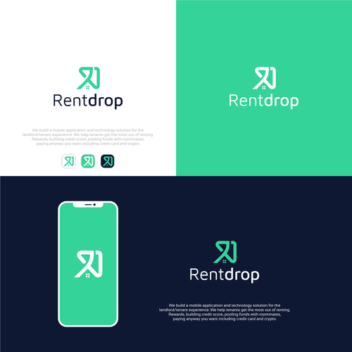 Company logo for next generation rent payment application Design by zudsign