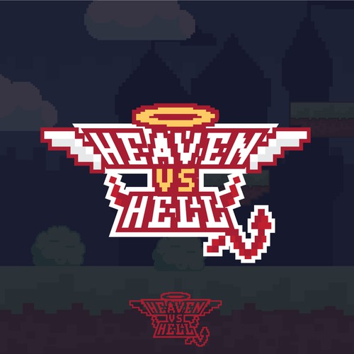 game logo: heaven vs hell Design by mplogodesign1