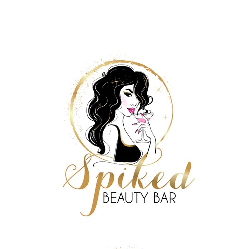 design a creative unique logo for a beauty bar. Design by Sign.Yra