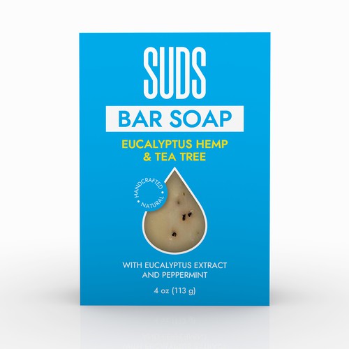 Redesign SUDS™ Bar Soap Packaging with Bold & Modern Colorways Design by MishkaBooo design