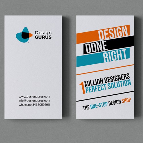 Business Card for DesignGurus.com Design by Xclusive16