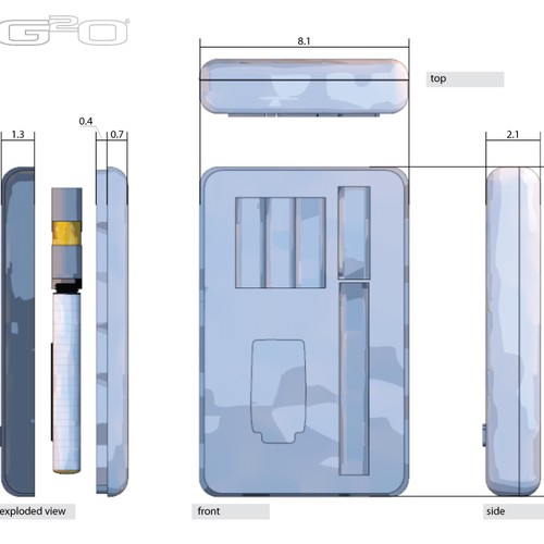 ►►► Sleek & Cool package design for new E-cig box Design by klaudius