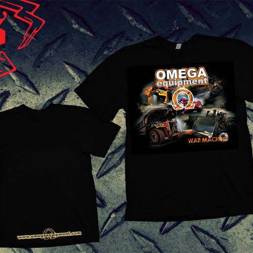 t-shirt design for Omega Equipment Réalisé par GilangRecycle