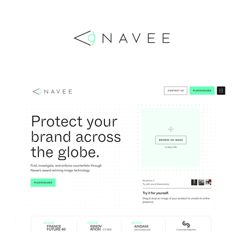 Powerful anti-counterfeiting logo for our startup! Design by 71Z Dezign