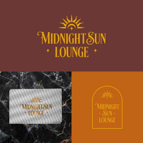 Midnight Sun Lounge logo for Dawson City, Yukon! Design by najetounis