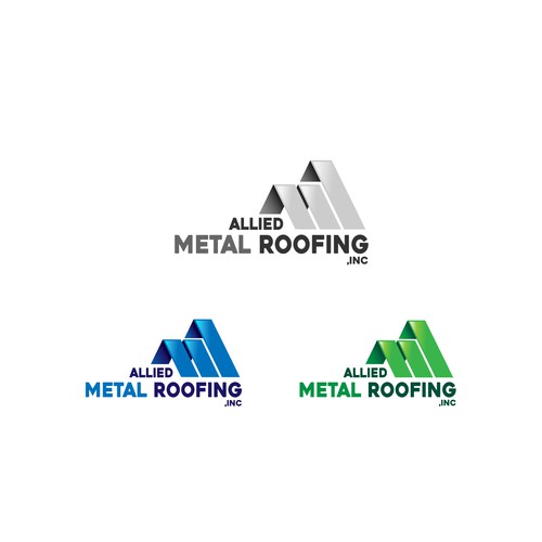 Allied Metal  Roofing logo Design by Khane29