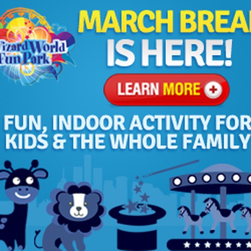 Create a Banner for Wizard World Indoor Fun Park! Design by shanngeozelle