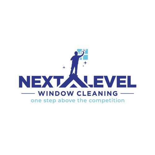 eye-catching window cleaning logo, appeals to homeowners. Design by sriredjeki