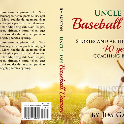 Little league baseball book cover Design by dalim
