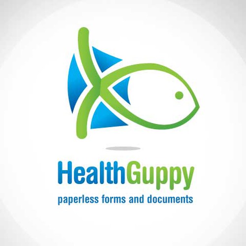 logo for Health Guppy Design by Hilzombie