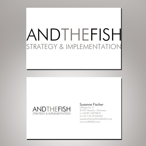 Business card contest entry by caroline.hulle