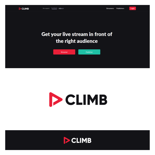 Logo redesign for live stream promotion network Design by InfaSignia™