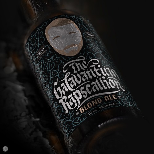 "The Gallivanting Rapscallion" beer bottle label... Design by Lasko