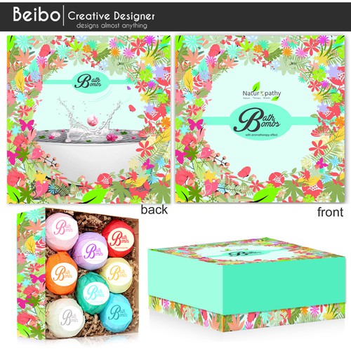Design a Gift Package for Naturopathy Bath Bombs デザイン by Heart Favorite Designs