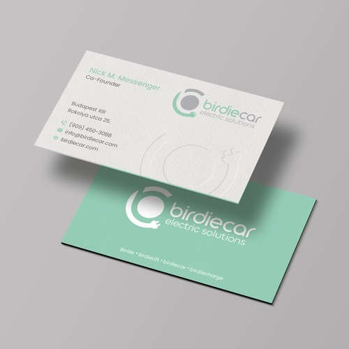 business card for company called birdie Design by Lvana_art©