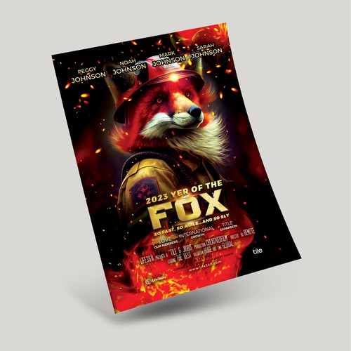 Life360 2023 Year of the Fox Poster Design by danc