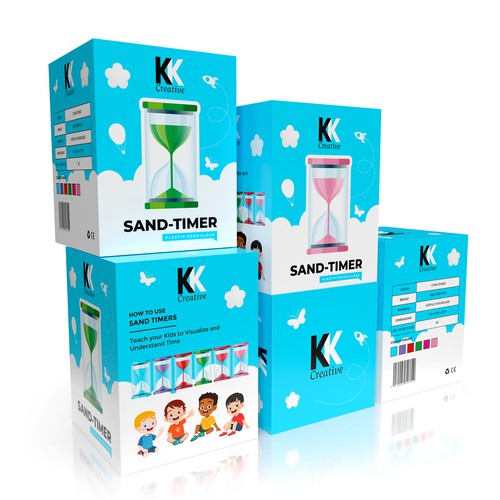 Product packaging for Sand-Timer Design by Mahiofficial™