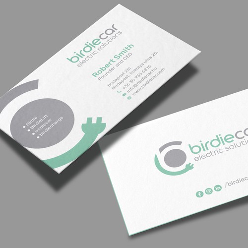 business card for company called birdie Design by muaz™