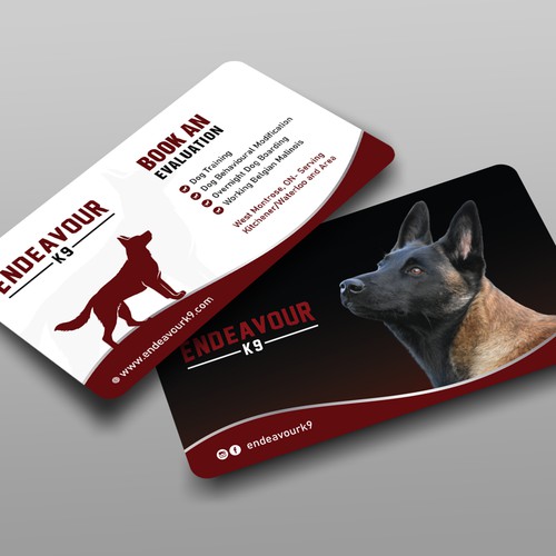 Dog Boarding, Training Breeding Business Card Design von prosenjit_P