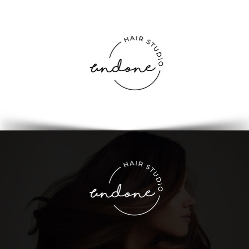 Luxury Hair Salon Logo and business card design Diseño de Web Hub Solution