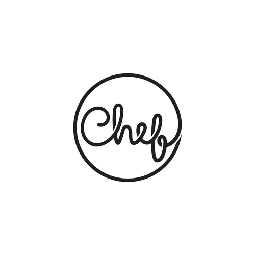"CHEF": Food & Cooking Social Media Logo Design by Ponteresandco